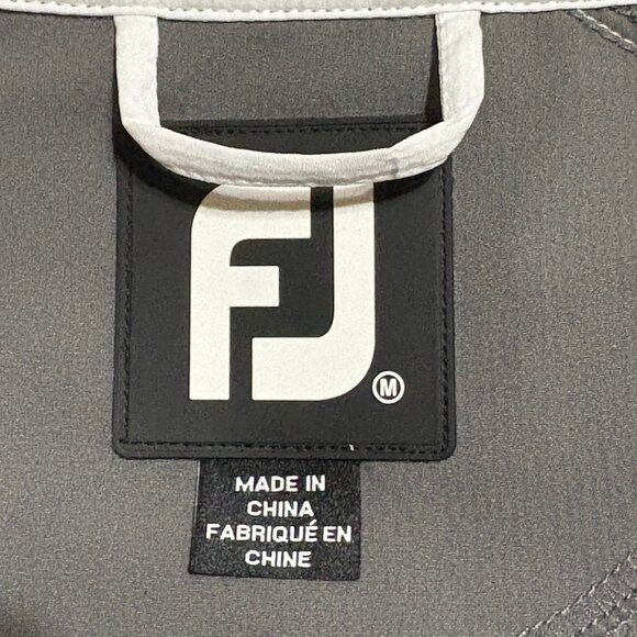 FJ FootJoy Short Sleeve Windbreaker Golf Jacket Men's Medium - Picture 6 of 10